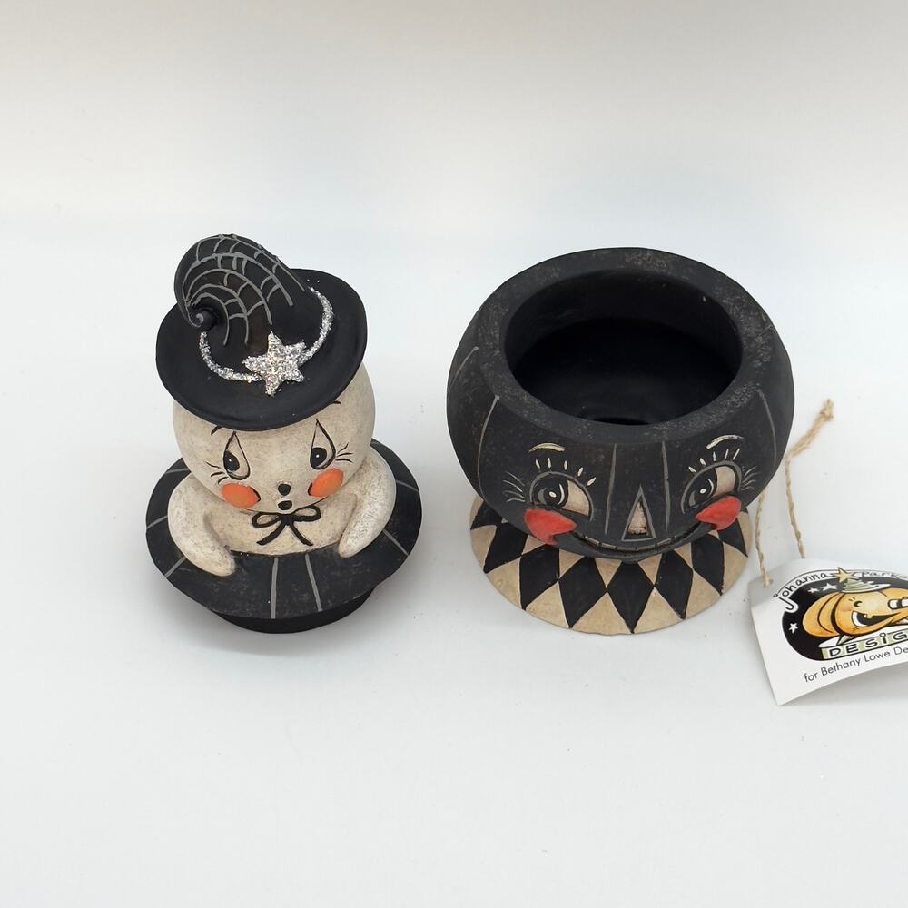 Bethany Lowe Johanna Parker Incognito Gus & Tito Ghost Halloween Container NEW - Picture 6 of 11